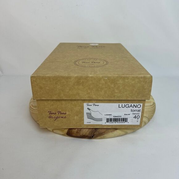 Toni Pons 'Lugano' Espadrille Wedge Sandal in Tobacco Fabric | Size US 9 - Picture 7 of 9